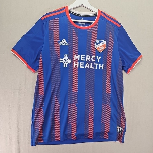 adidas Other - Adidas FC Cincinnati 2019 MLS Inaugural Season Mercy Health Soccer Jersey Men XL